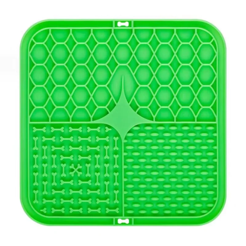 Pet Lick Silicone Mat Pet Slow Food Plate Dog Bathing Distraction Silicone Dog Sucker Food Training Dog Feeder Supplies for Dogs