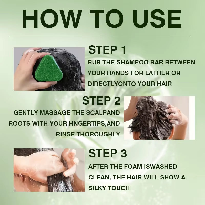 120G Herbal Plant Hair Care Enhancing Handmade Hair Soap Bar Oil Control Dandruff Removal Platycladus Usman Grass Hair Shampoo