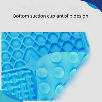 Pet Lick Silicone Mat Pet Slow Food Plate Dog Bathing Distraction Silicone Dog Sucker Food Training Dog Feeder Supplies for Dogs