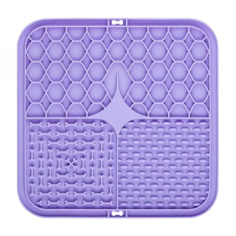 Pet Lick Silicone Mat Pet Slow Food Plate Dog Bathing Distraction Silicone Dog Sucker Food Training Dog Feeder Supplies for Dogs