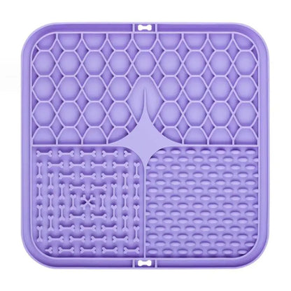 Pet Lick Silicone Mat Pet Slow Food Plate Dog Bathing Distraction Silicone Dog Sucker Food Training Dog Feeder Supplies for Dogs