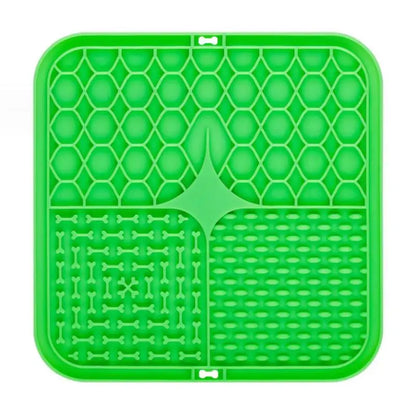 Pet Lick Silicone Mat Pet Slow Food Plate Dog Bathing Distraction Silicone Dog Sucker Food Training Dog Feeder Supplies for Dogs