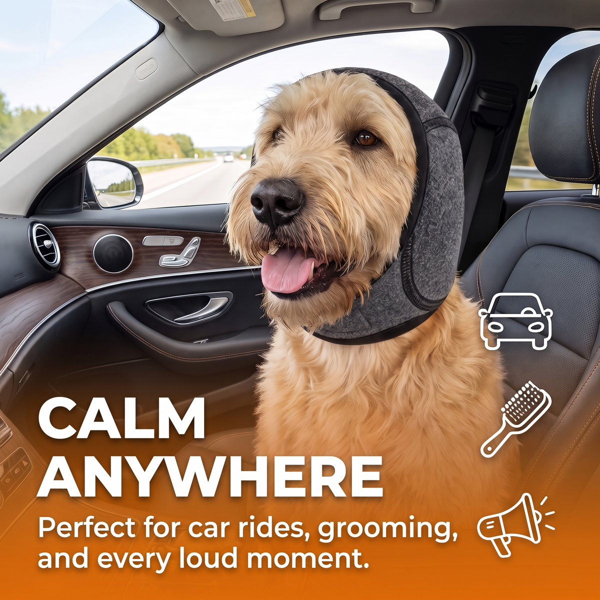 Dog Ear Wrap 2.0 | Calming & Noise-Reducing Ear Muff